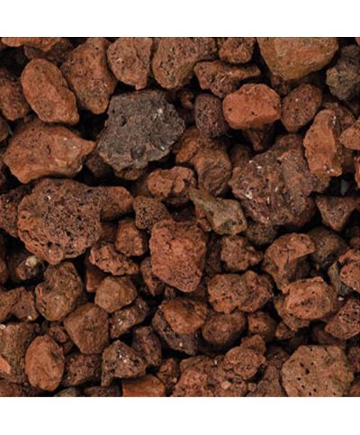 Pedra decorativa gravilha vulcanica castanha 3/6cm 20kg