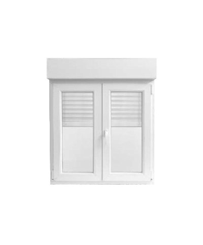 Janela pvc 100x100cm c/ estore (+17cm)