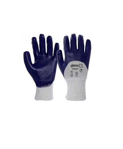 Luva nitrilo azul d.arejado p.malha nº9 0701017