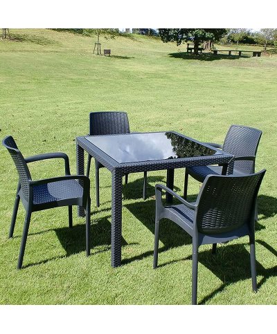 Cadeira de Resina Bali Cinza | Casa Alves