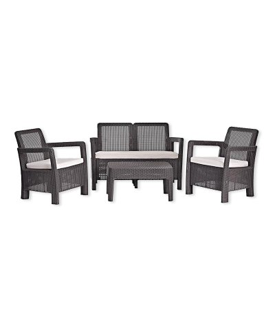 Conjunto Jardim Tarifa Lounge sofá + poltronas + mesa  | Casa Alves