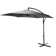 Guarda sol Banana 290cm antracite