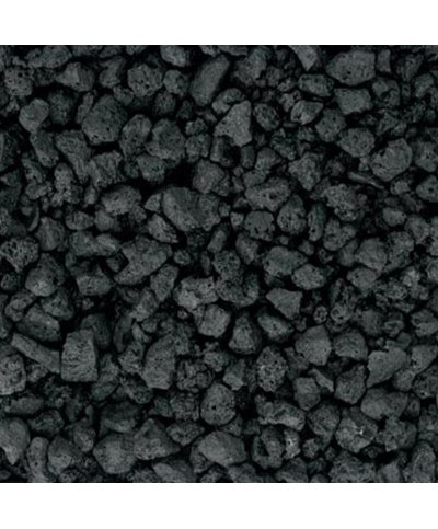 Pedra decorativa gravilha vulcanica preta 2/4cm 20kg