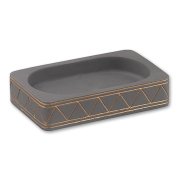 Saboneteira Gedy Galipso Cinza 8711