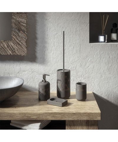 Saboneteira Gedy Galipso Cinza 8711