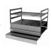 Churrasqueira de pousar 50x45cm inox