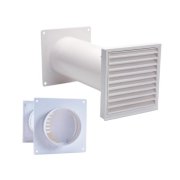 Kit tubo telescop.+grelha valvula D10 com ABS branco