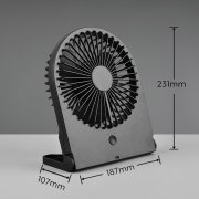 Ventoinha de mesa preta USB