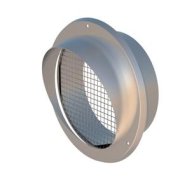 Terminal entrada ar parede inox 160mm VMC