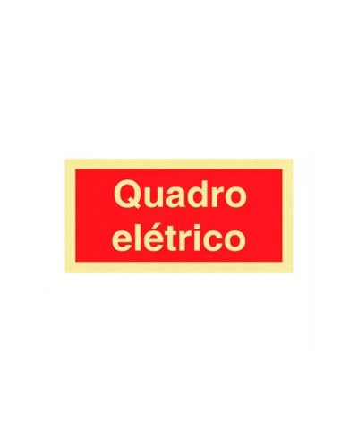 Sinal quadro eletrico 20x10cm
