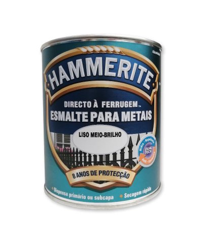 Hammerite dualtech liso meio brilho branco 3/4 lt 042-0301