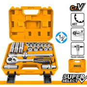 Jogo de chaves com roquete (20 pecas) 1/2
