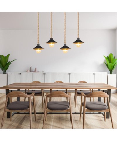 Suspensao diana 4XE27 112.5cmxØ22cmx170cm 60W