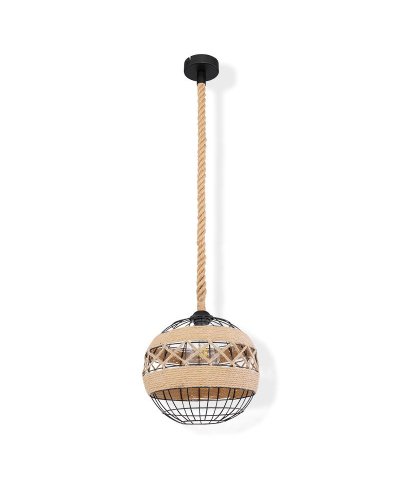 Suspensao ulleu redondo 1XE27 Ø30cmx120cm 60W