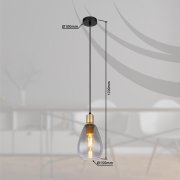 Suspensao fanni 1XE27 Ø15cmx120cm 40W