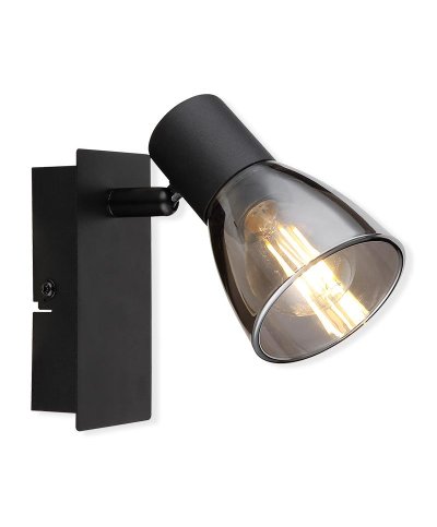 Spot claude 1XE14 alum/vidro preto 40W