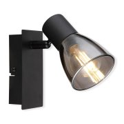 Spot claude 1XE14 alum/vidro preto 40W