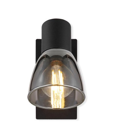 Spot claude 1XE14 alum/vidro preto 40W