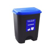 Balde com pedal 15Lt Ecoponto papel / cartao