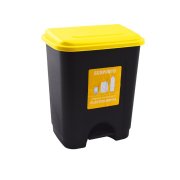 Balde com pedal 15Lt Ecoponto plastico / metal