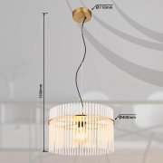 Candeeiro suspenso GORLEY dourado 40cmx150cm 1xE27