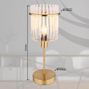 Candeeiro de mesa GORLEY dourado 1xE14