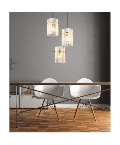 Suspensao GORLEY gold matt 3xE27