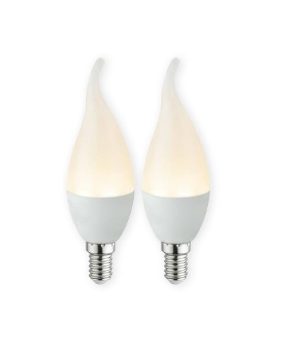 Pack 2 lamp vela led E14 3W 3000K