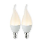Pack 2 lamp vela led E14 3W 3000K