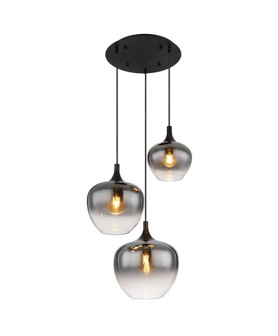 Candeeiro Suspenso MAXY black matt 3xE27