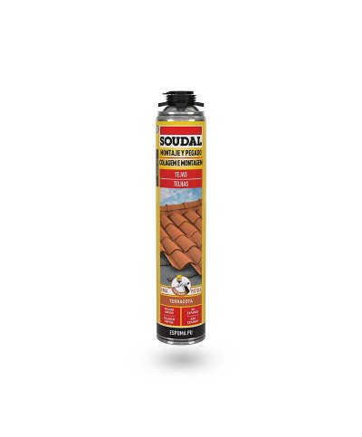 Espuma PU Telhas 750ml pistolavel terracota