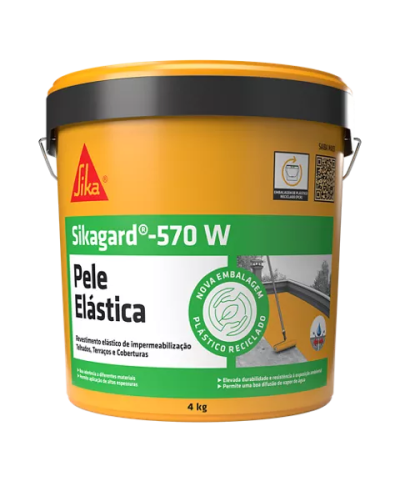 Pele elastica sikagard 570 cinza 5kg