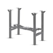 Par pernas de banco 23x43cm cinza