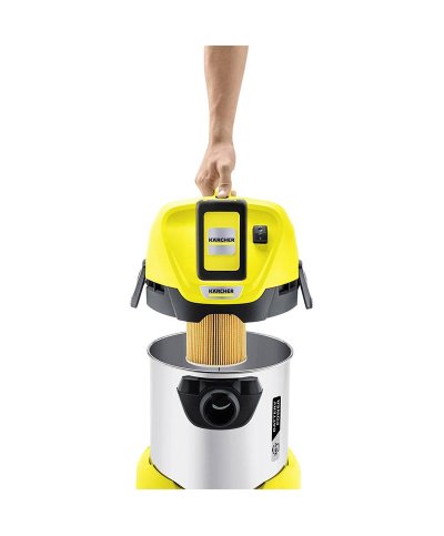 Aspirador Karcher 1.0Kw liq/sol wd 3 Premium 17lt
