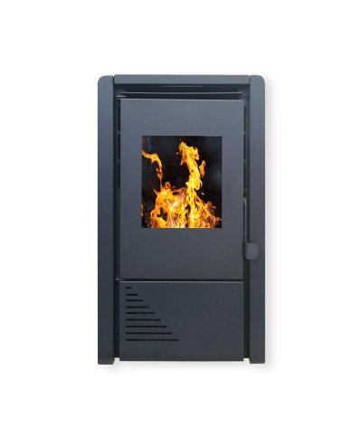 Salamandra a pellets 6kw preta