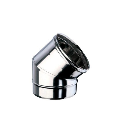 Curva inox simples diam. 150x45º