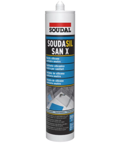 Silicone WC neutro Soudasil SanX transparente 280ml