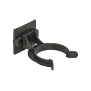 Grampa de plástico preta p/ rodapé