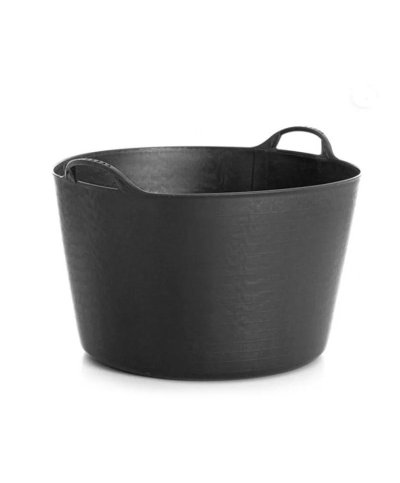 Balde de plastico preto c/ asa 75 lt