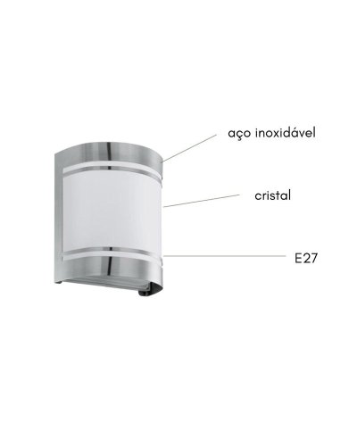 Aplique ext. Rosada IP44 74009