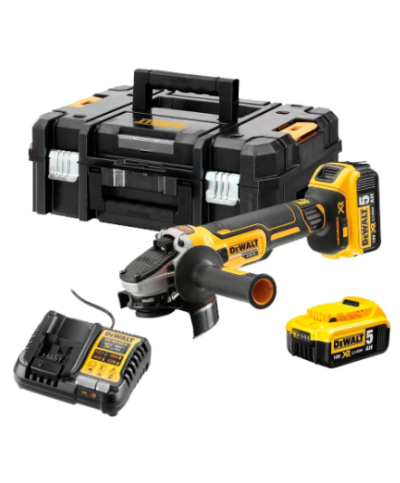 Rebarbadora 125mm XR 18V + mala + carregador + 2 baterias 5Ah