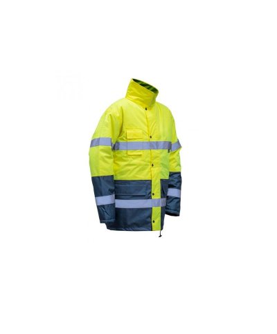 Parka alta visibilidade nylon bicolor amarelo XL 0602002