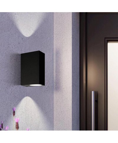 Aplique ext. quadrado IP44 GU10 antracite 74023