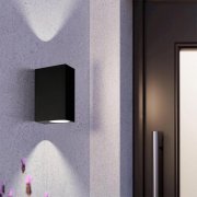 Aplique ext. quadrado IP44 GU10 antracite 74023