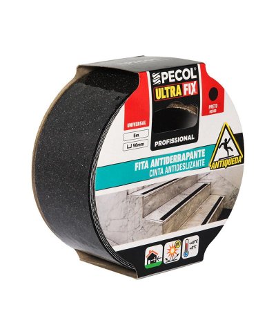 Fita antiderrapante preta 50mm 5m