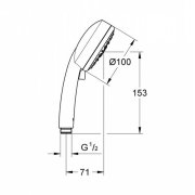 Chuveiro de mao 2 jatos Cosmopolitan 27571002