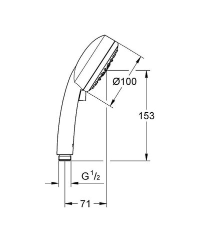 Chuveiro de mao 4 jatos Cosmopolitan 27573002
