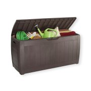 Arca de arrumacao 270L castanho 100% polipropileno