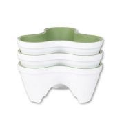 Vaso Triplo para Horta Vertical Ivy Branco | Casa Alves