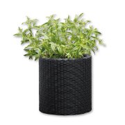 Floreira redonda 7L castanha 28x28x28cm